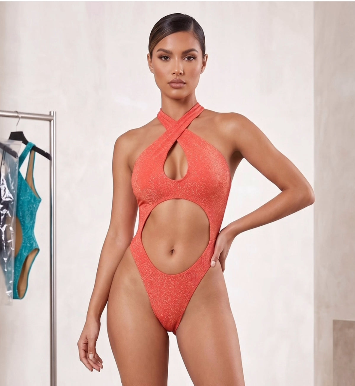 Mermaid Aura convertible criss-cross monokini
