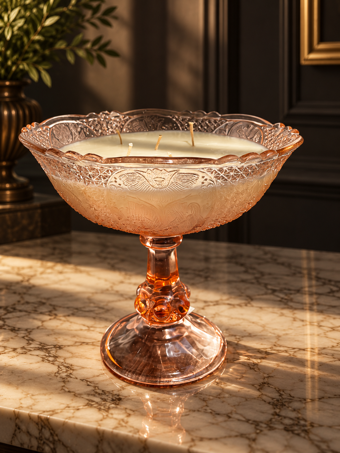 Vintage Lychee & Peony Glass Bowl Candle
