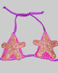 Starfish print Brazilian bikini top