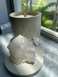 Crystal cluster decor piece